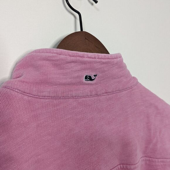 Vineyard Vines Pullover Quarter Zip Pink Sweater - Picture 10 of 11